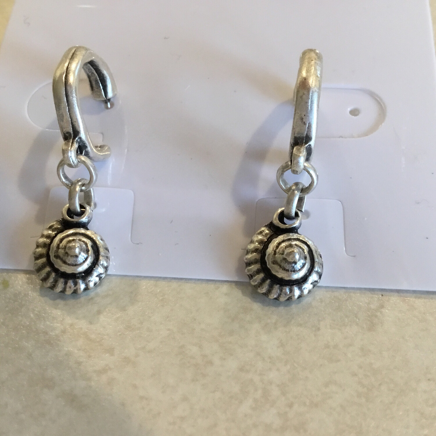 Small Handmade Pewter Earrings Post1808