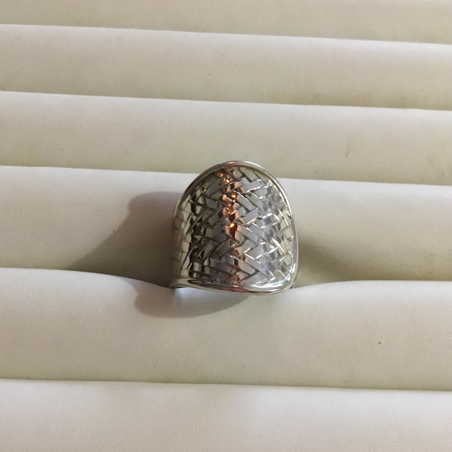 Sterling Silver Adjustable Weave Ring