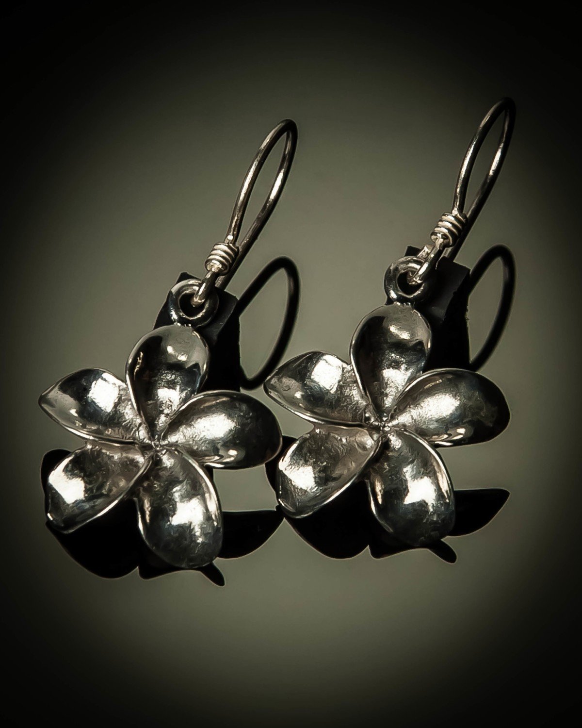 Frangipani Sterling Silver Earrings