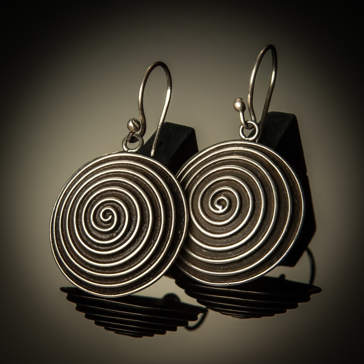 Sterling Silver Circle of Life Earrings