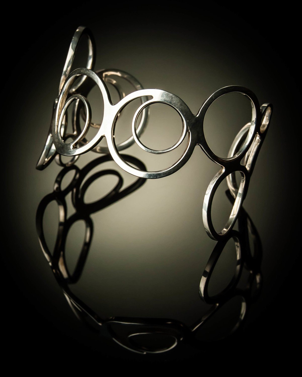 Sterling Silver Multi Circle Loop Bracelet