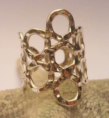 Hammered Circle Ring