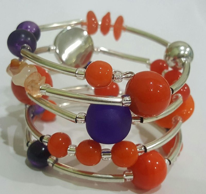 Clemson Tigers Twist Bracelet