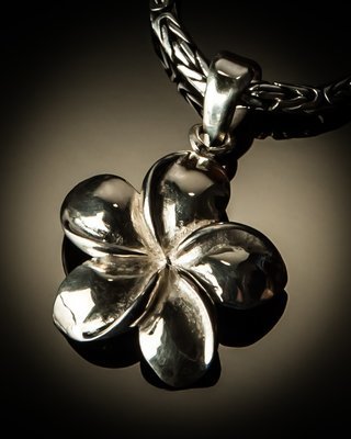 Frangipani Sterling Silver Pendant