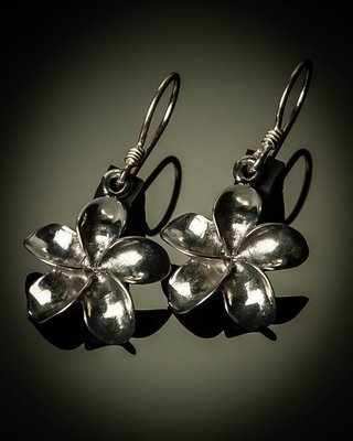 Frangipani Sterling Silver Earrings