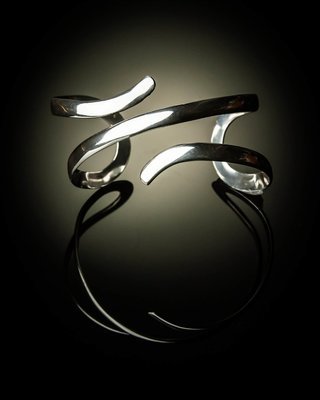 Sterling Silver Double Swirl Bracelet