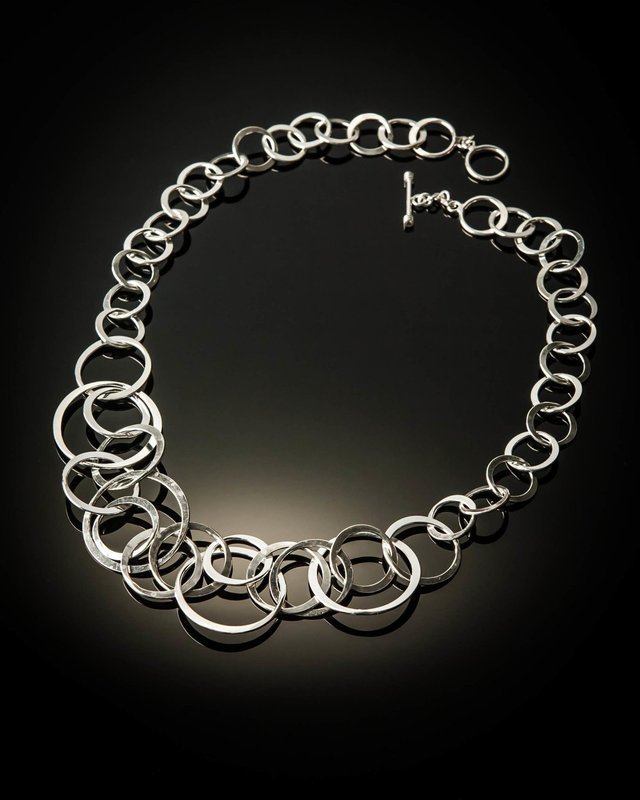 Sterling Silver Adjustable Loops Necklace