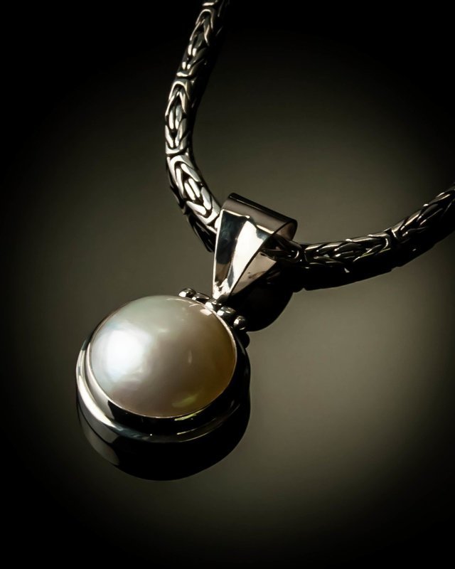 Mabe Pearl Sterling Silver Pendant