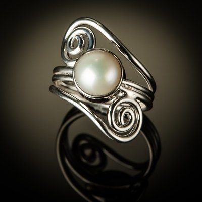 Sterling Silver Double Spiral Ring