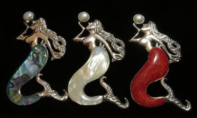 Sterling Silver Mermaid Pendant