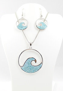Dark Blue Wave Set