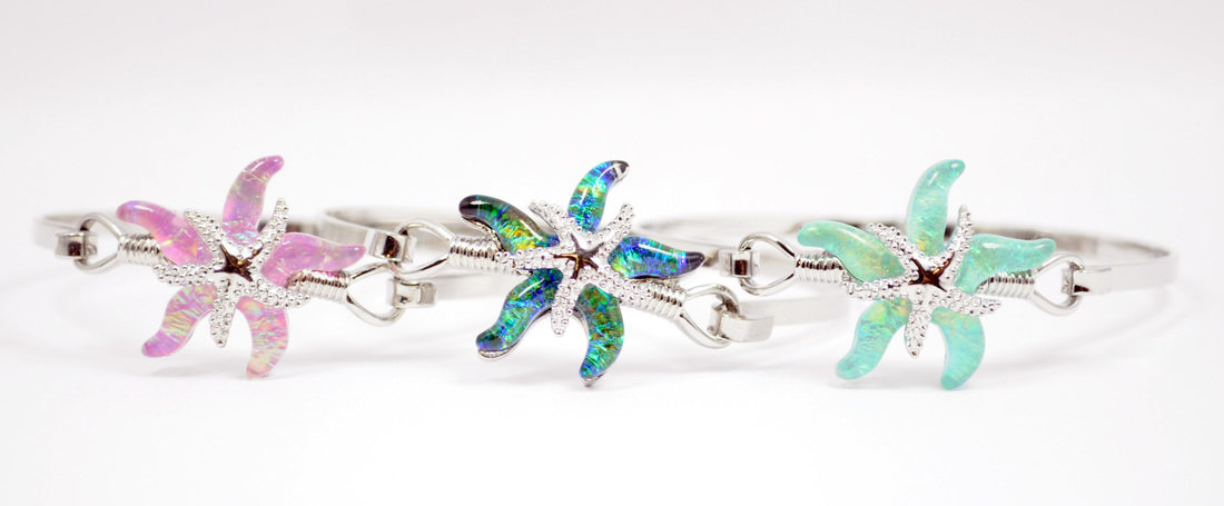 Green/Blue Starfish Bracelet