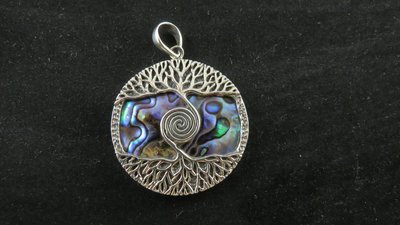 Abalone Tree of Life Pendant