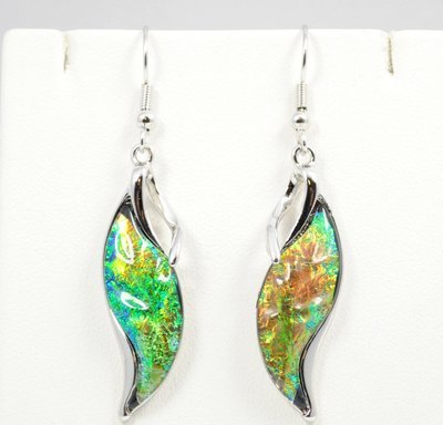 Waterfall Dark Green Earrings