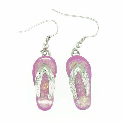 Flip/Flop Beach Pink Earrings