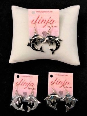 Sterling Silver Dolphin Earrings