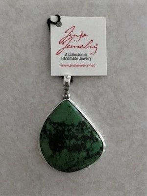 Turquoise Natural Green Large Pendant