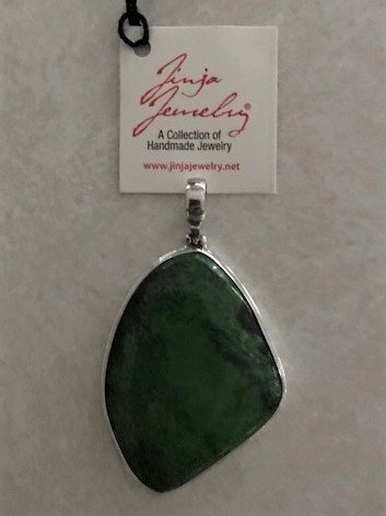 Turquoise Exlarge Elegant Green Stone Pendant