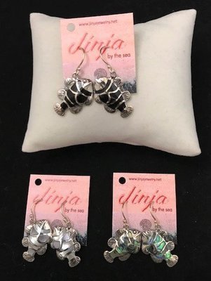 Sterling Silver Fish Earrings