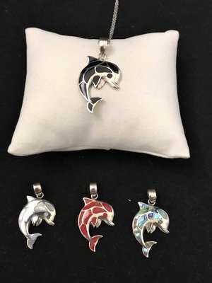 Sterling Silver Dolphin Pendant