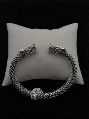 Sterling Silver Designer Dragon Bracelet