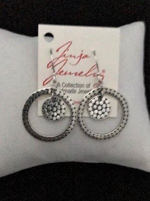 Sterling Silver Double Dot Earrings
