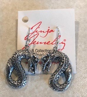 Sterling Silver Dragon Earrings
