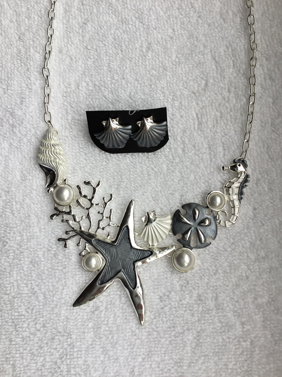 Starfish Coral Sandollar Necklace