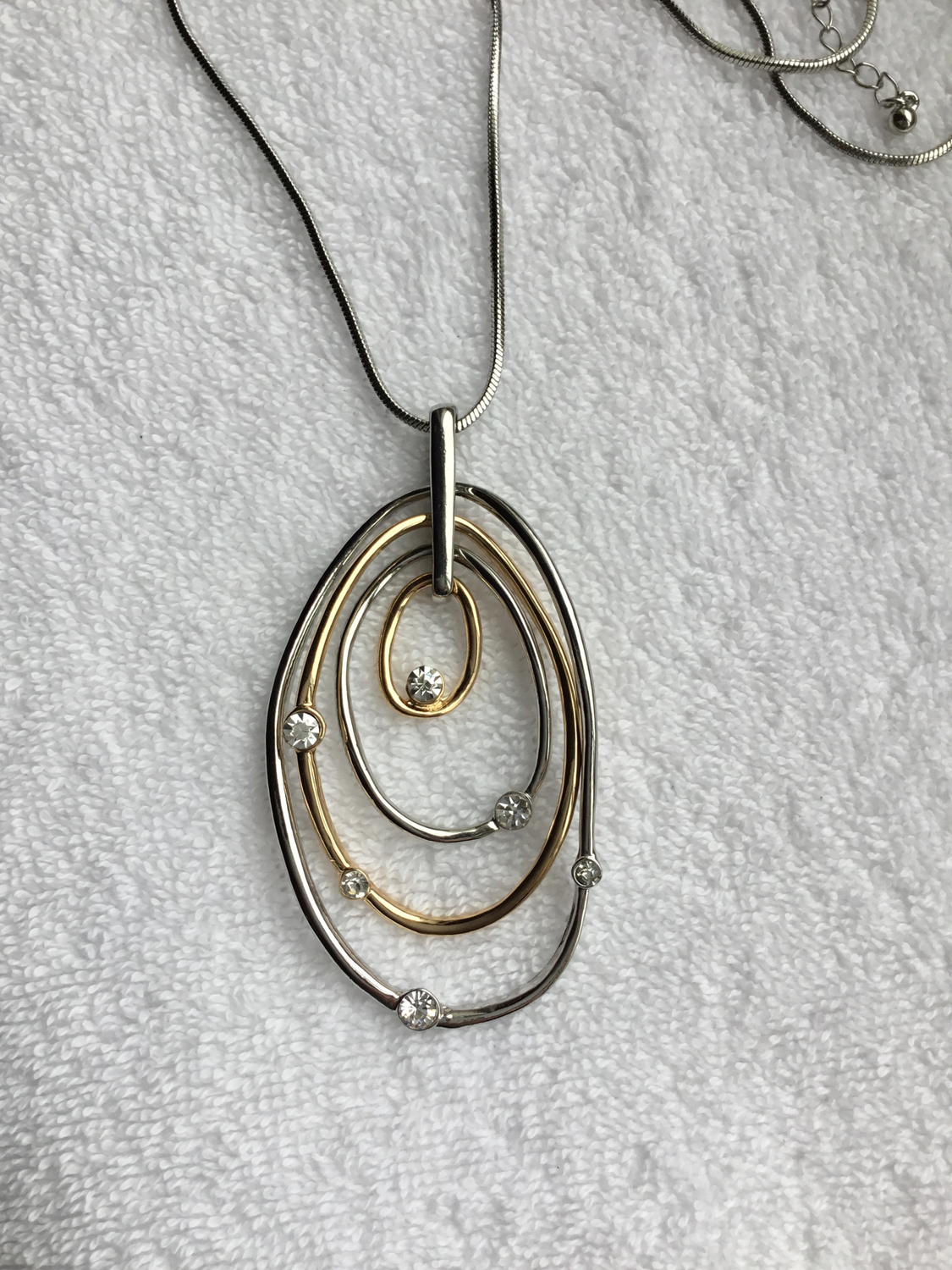 In-Orbit Oval Necklace