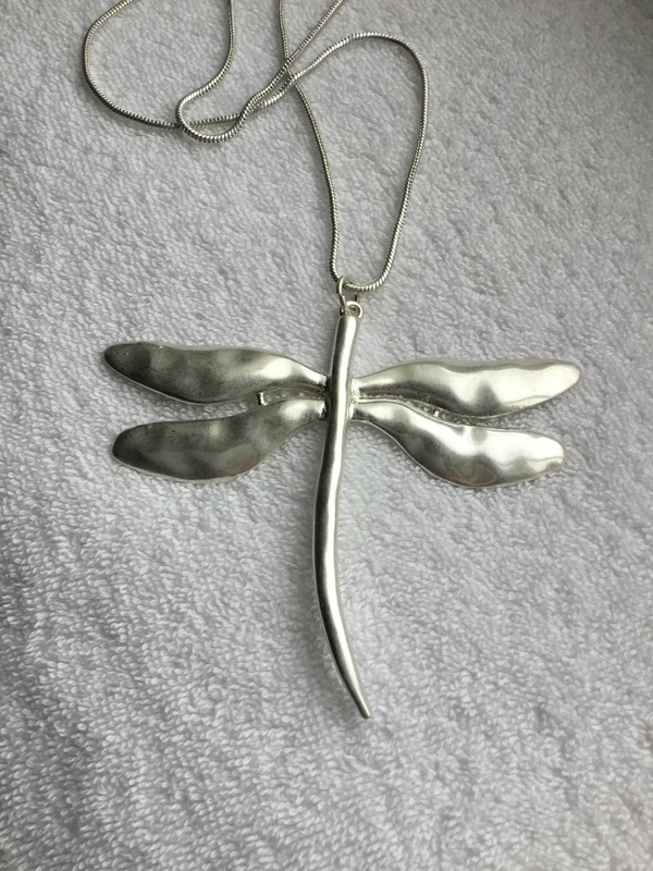 Wavy Dragonfly Long Necklace