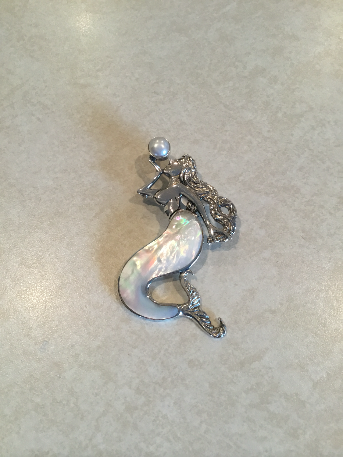 Sterling Silver Mermaid Pendant