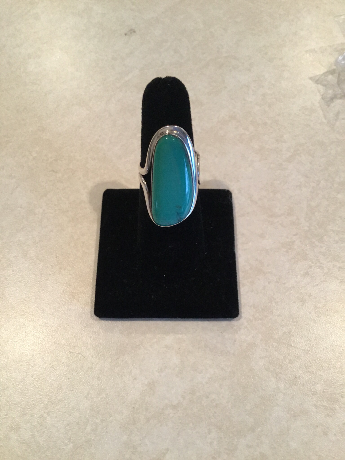 Sterling Silver Handmade Natural Blue/Green Turquoise Ring
