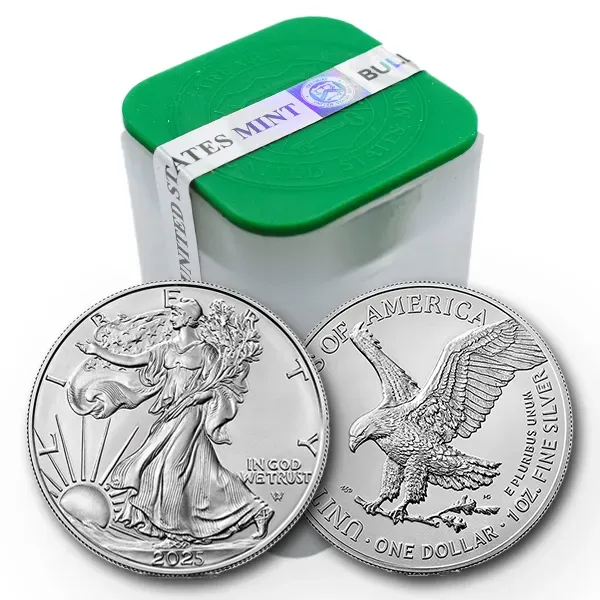 Roll of 20 - 2025 1 oz American Silver Eagle (Lot, Tube of 20)