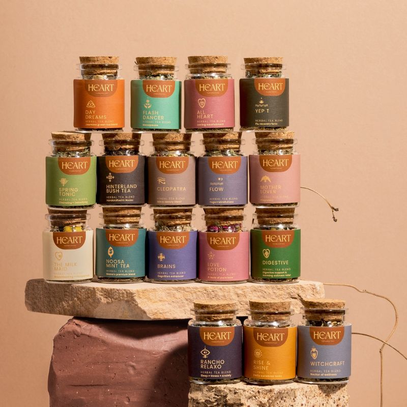 Heart Therapeutics Organic Loose Leaf Tea Range | Mini Tasting Size