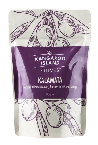 Kangaroo Island Olives – 185 g Pouch | Mediterranean or Kalamata
