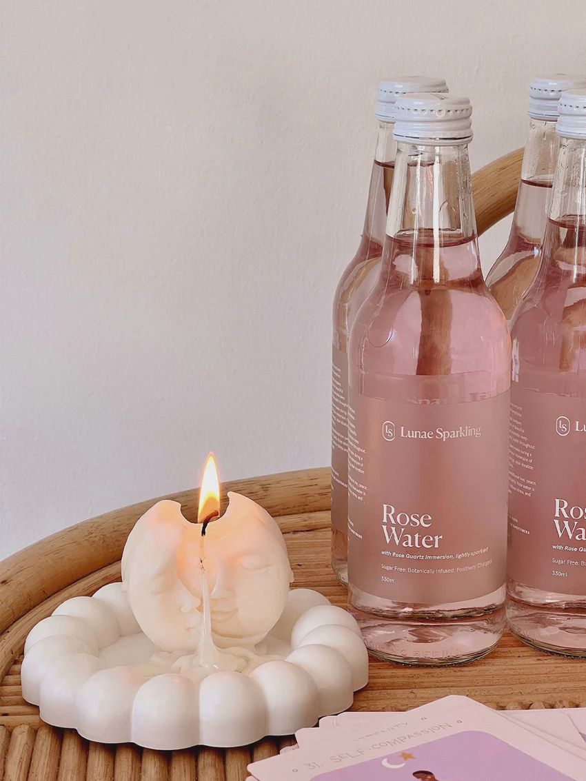 Lunae Sparkling Water, Flavour: Rose