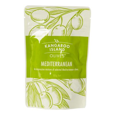 Kangaroo Island Olives – 185 g Pouch | Mediterranean or Kalamata