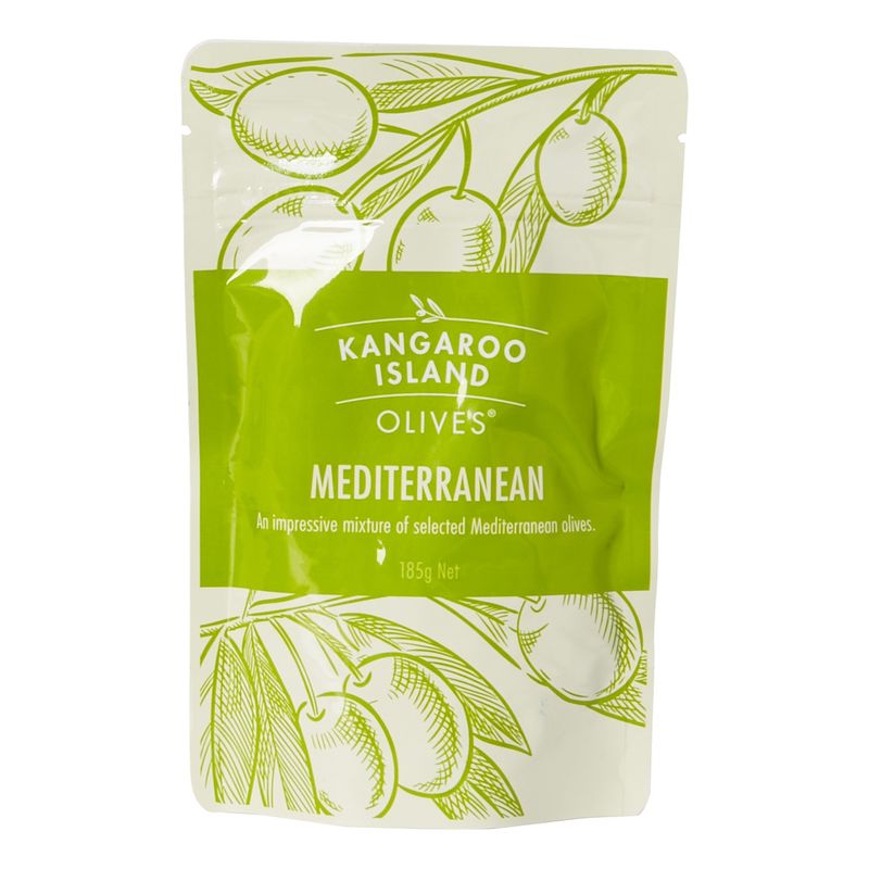 Kangaroo Island Olives – 185 g Pouch | Mediterranean or Kalamata