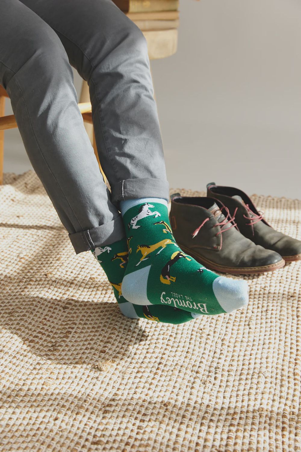 Unisex Printed Socks – Cow Print or Horse Print
