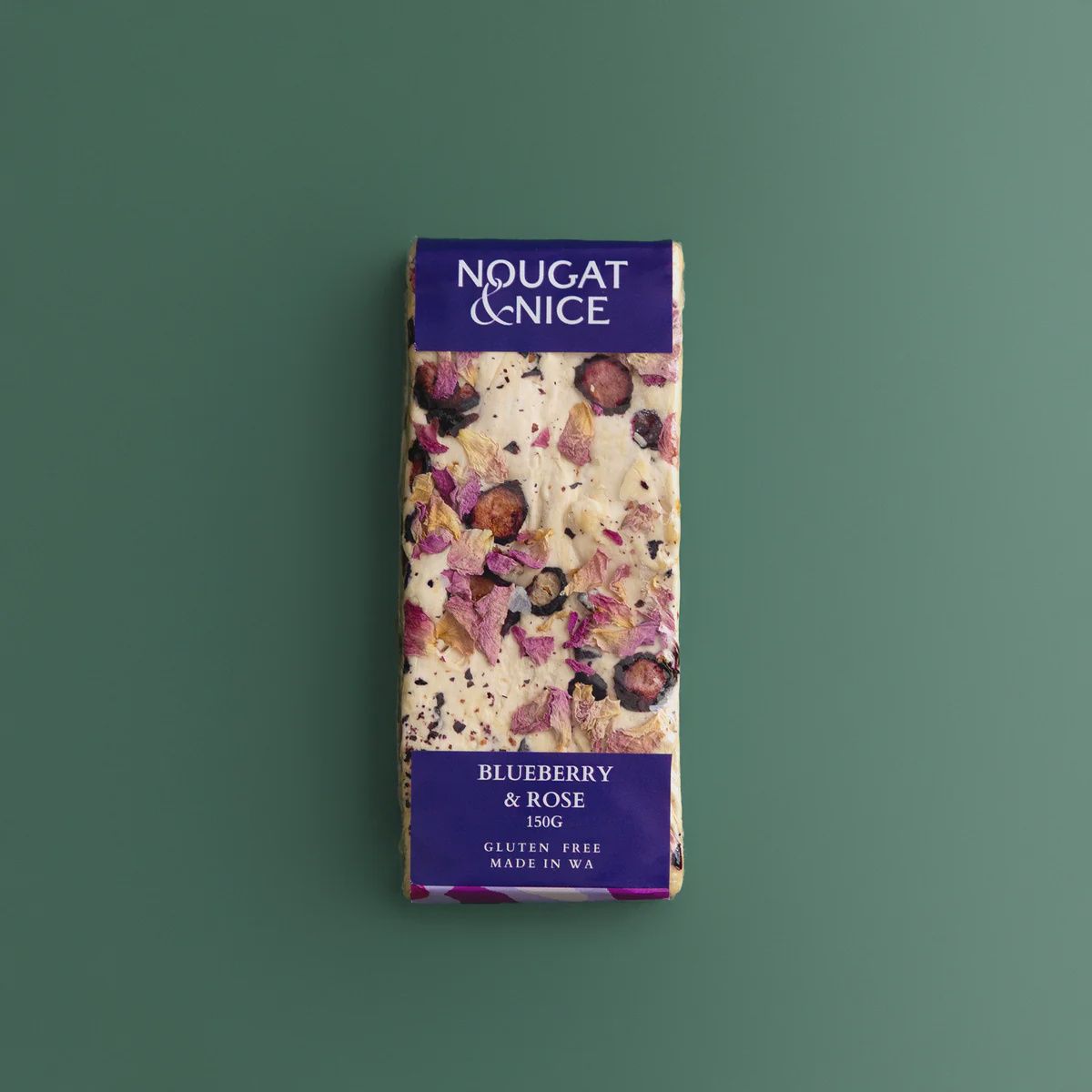 Nougat &amp; Nice Artisan Nougat – 150g | Assorted Flavours, Flavour: Blueberry and Rose