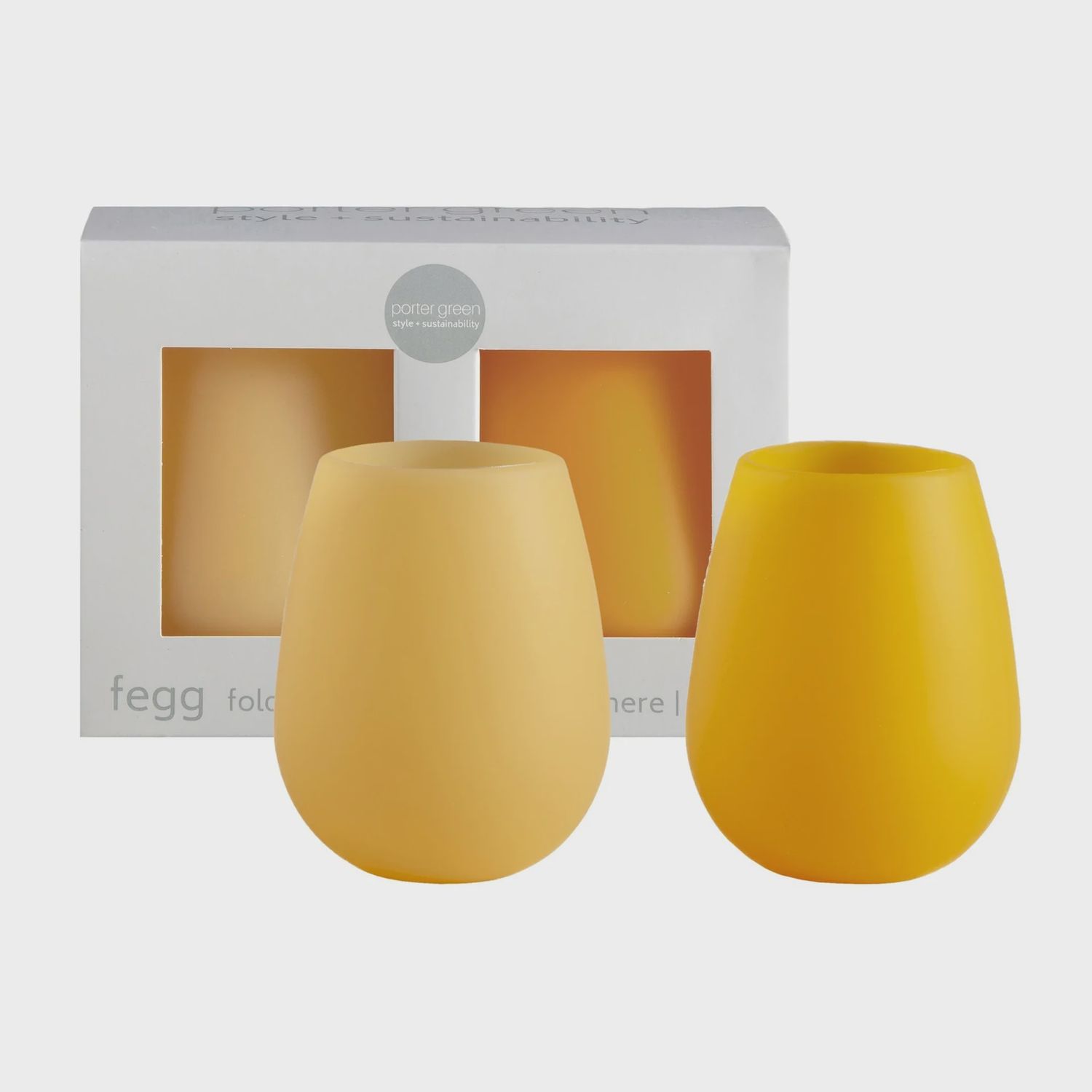 Fegg Silicone Unbreakable Glasses, Mug / Cup: Buttermilk + Sunflower