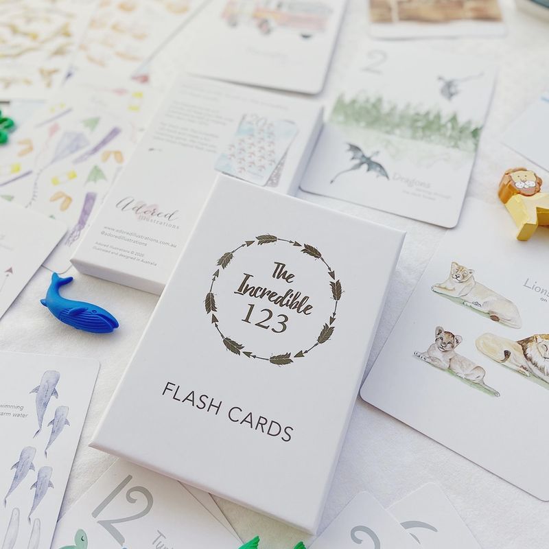 The Incredible 123 Flash Cards