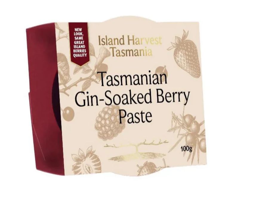 Island Harvest Tasmania Fruit Paste 100g, Flavour: Gin Soaked Berry