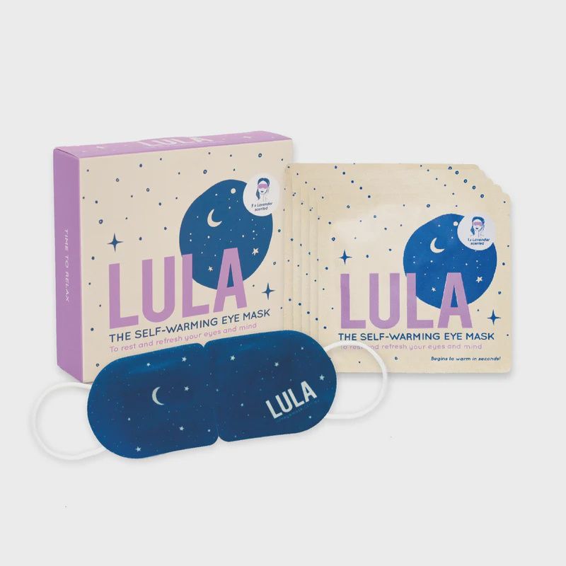 Lula Self-Warming Eye Masks – Calming Aromatherapy Comfort, Selections: Lavender - 5 Pack