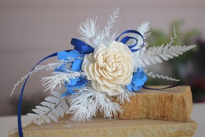 Everlasting Wrist Corsage &amp; Matching Boutonniere Set
