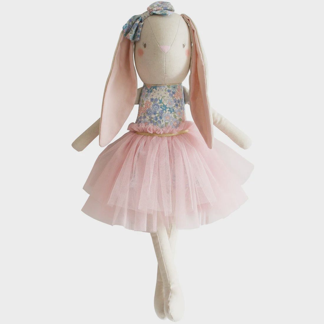 Pearl Cuddle Bunny, Selections: Linen Pearl Cuddle Bunny 55cm Liberty Blue