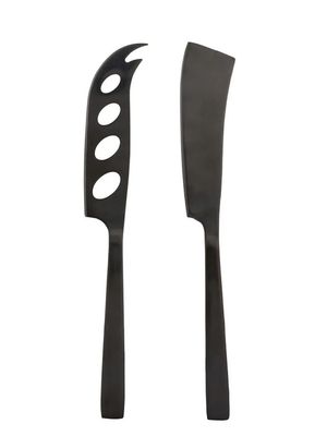 Satin Duo Cheese Knife Set| Black or Gold