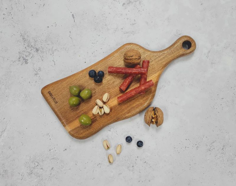 Freeform Acacia Serving Paddle Board