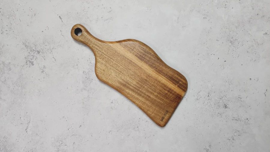 Freeform Acacia Serving Paddle Board, Selections: Freeform Acacia Paddle Board