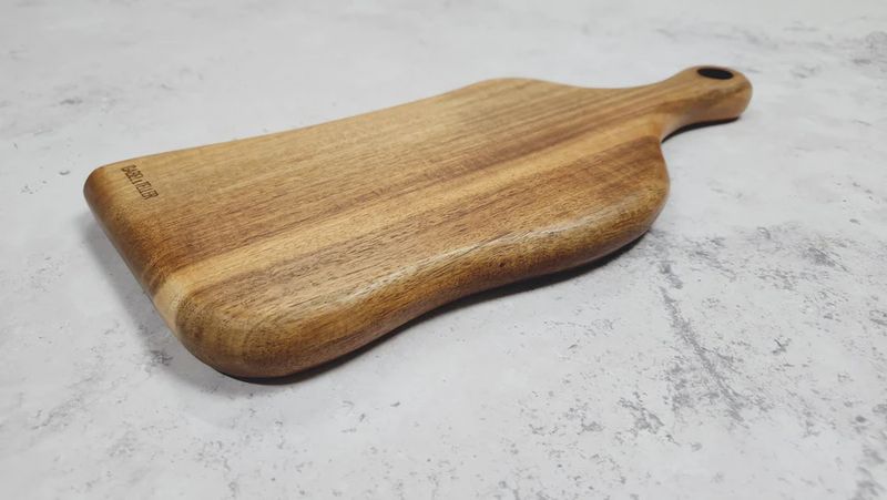 Freeform Acacia Serving Paddle Board